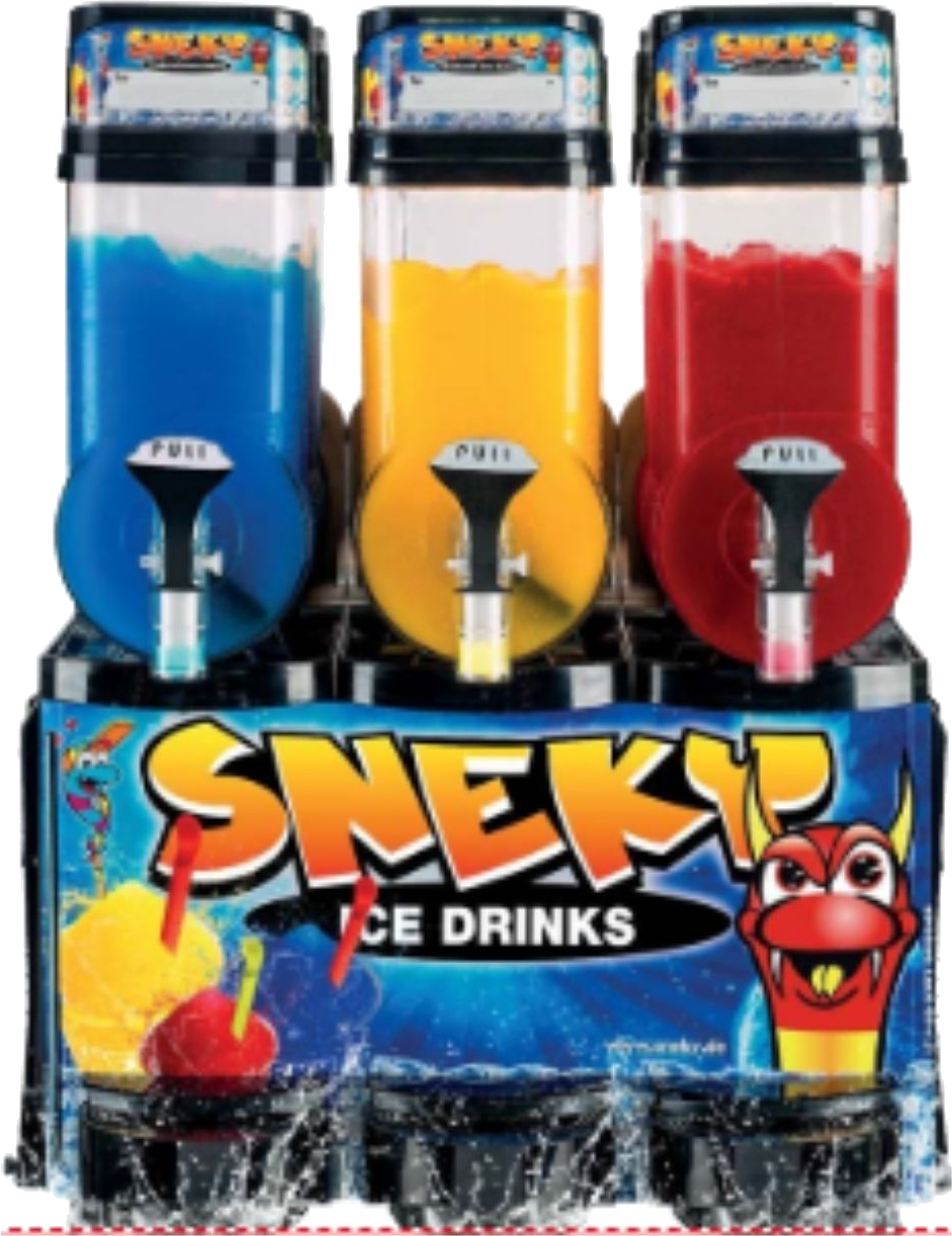 SNEKY Slush-Maschine mit drei Sorten